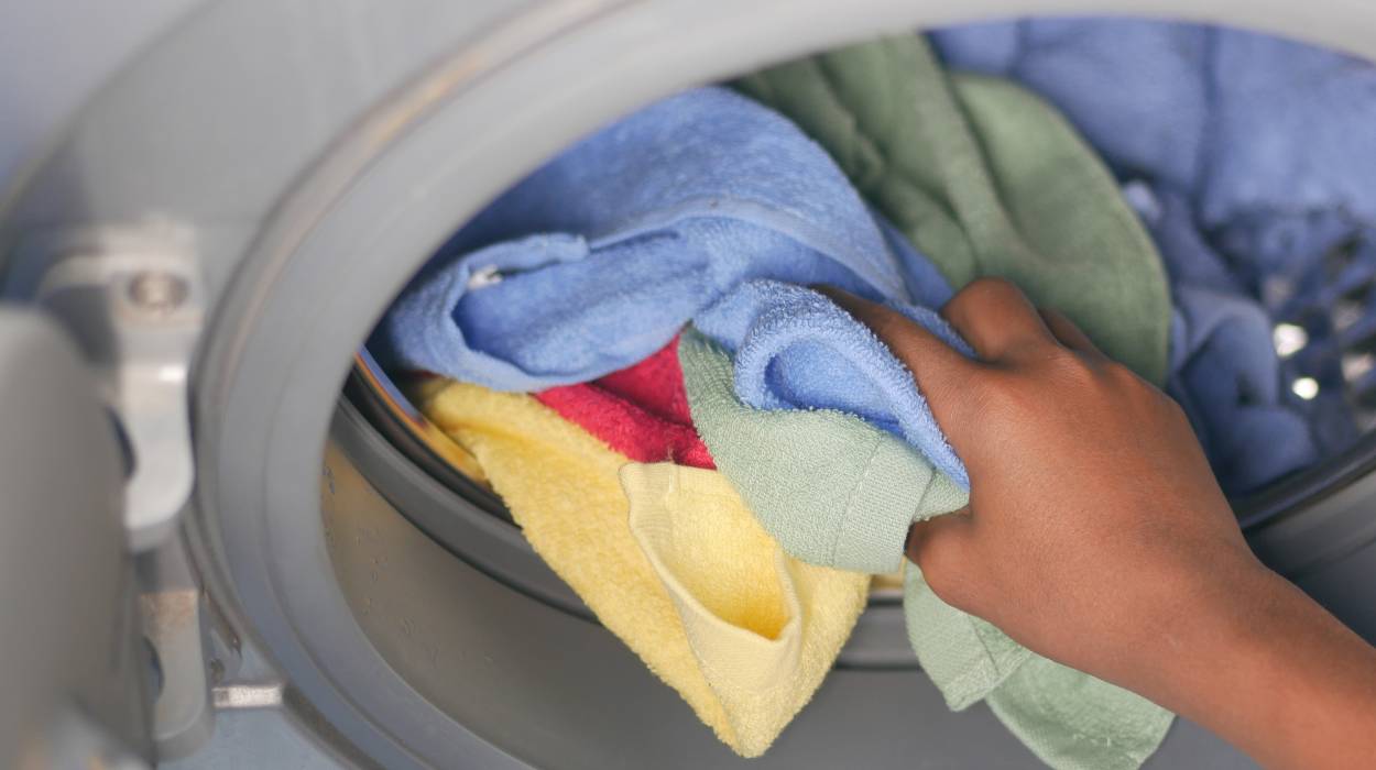 ubrania wkładane do pralki
